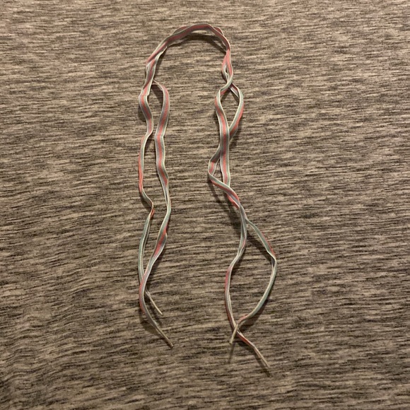 2 Pairs of Y2K Shoelaces Happy Bunny “Cute But Psycho” and Pink / Blue Stripe - Picture 6 of 16